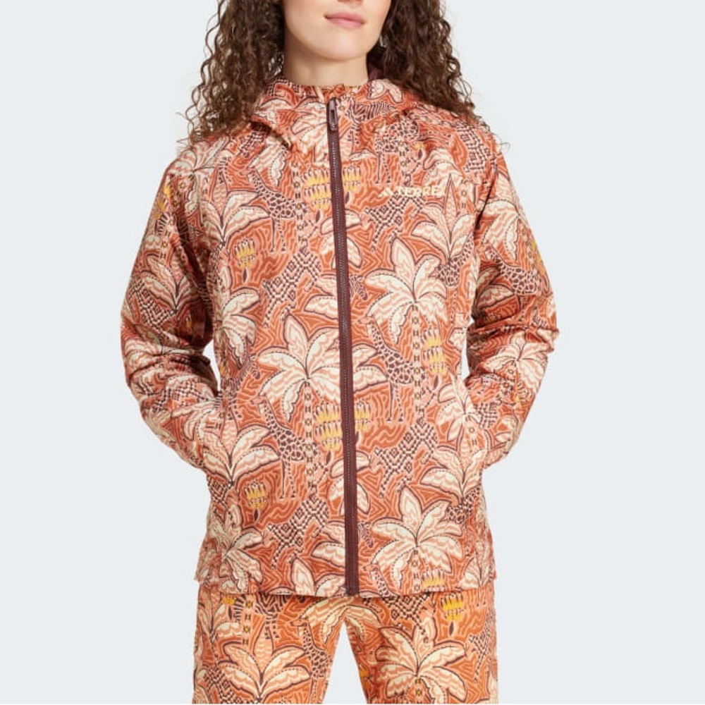 FARM RIO x ADIDAS terrex multi 2L rain jacket